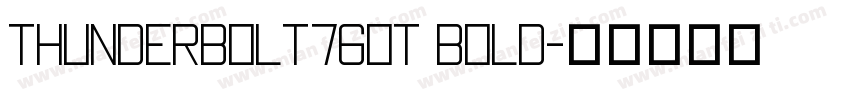 Thunderbolt76OT Bold字体转换